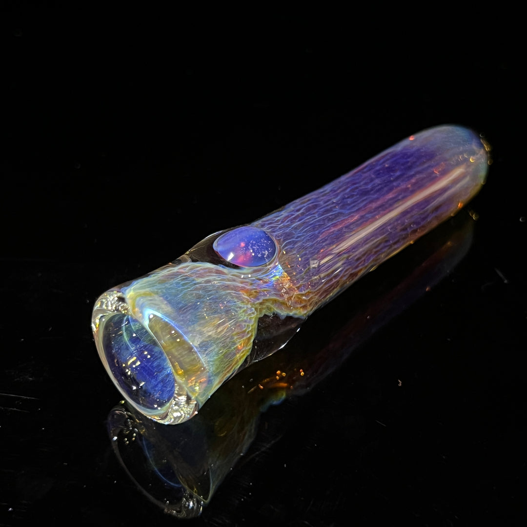 Thick Purple Chillum Glass Pipe Chuck Glass   