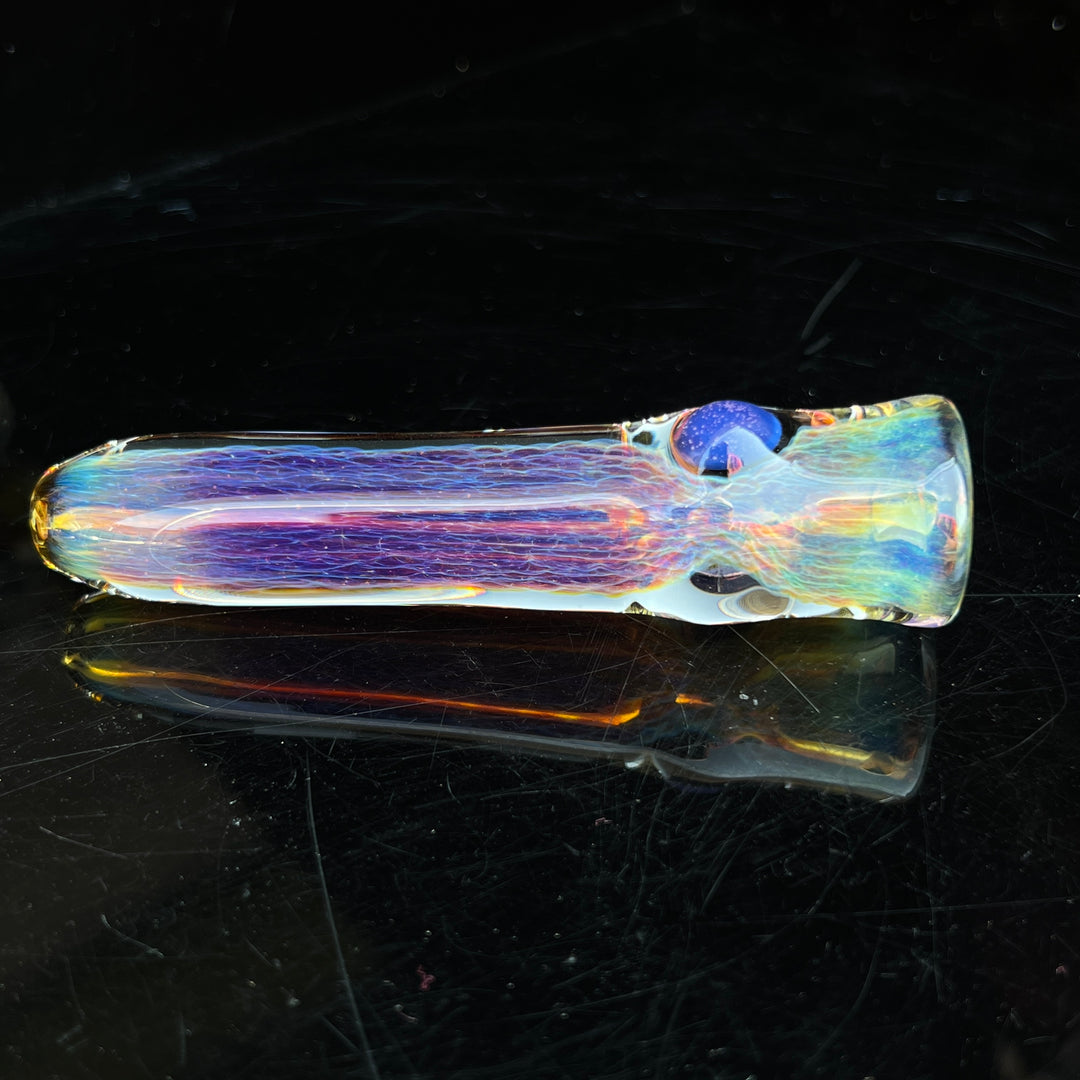 Thick Purple Chillum Glass Pipe Chuck Glass   