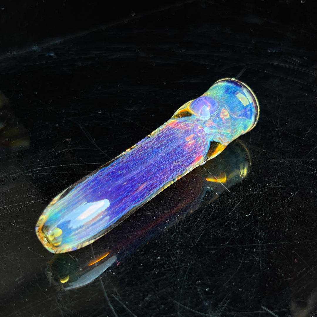 Thick Purple Chillum Glass Pipe Chuck Glass   