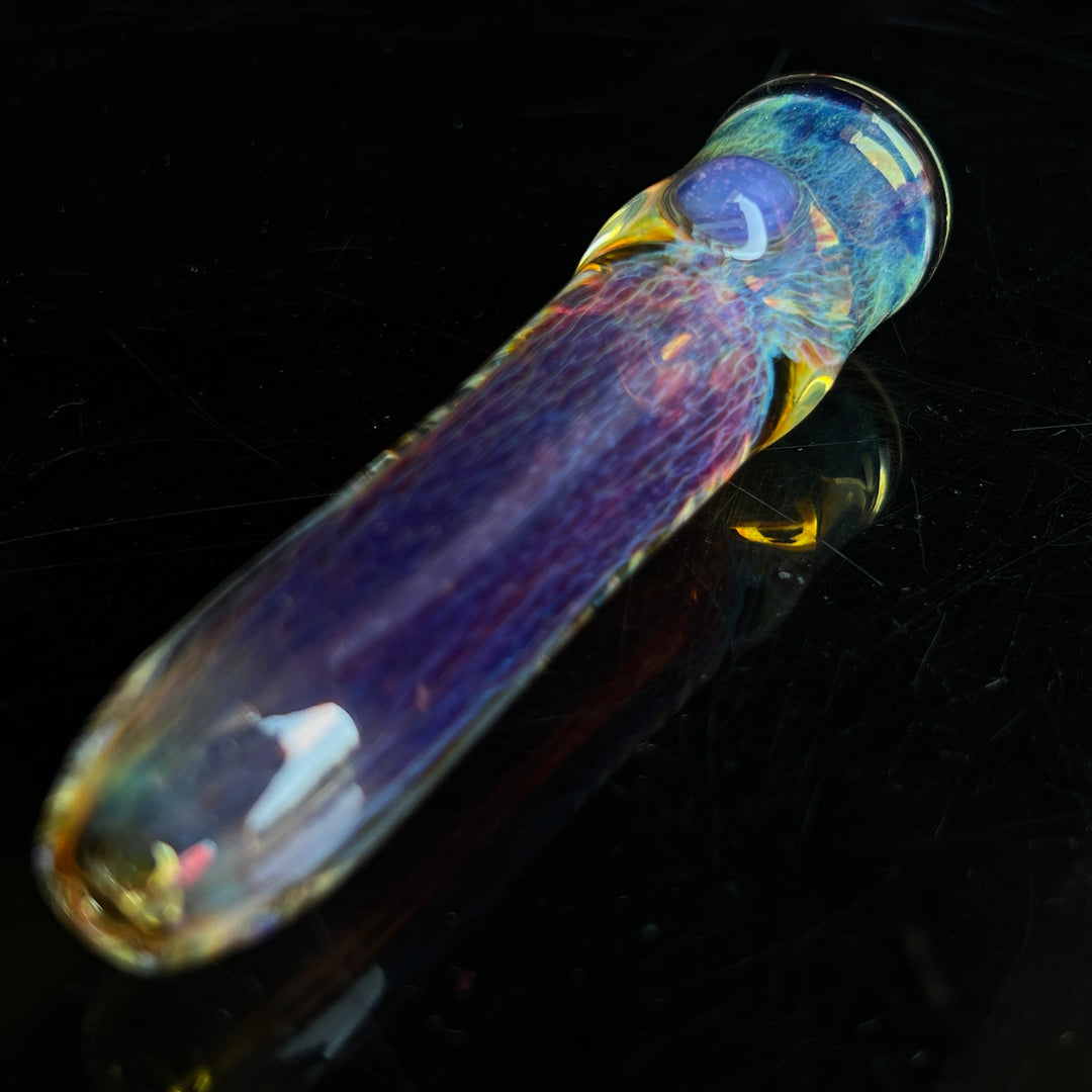 Thick Purple Chillum Glass Pipe Chuck Glass   