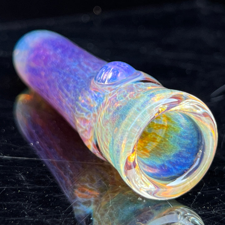 Thick Purple Chillum Glass Pipe Chuck Glass   