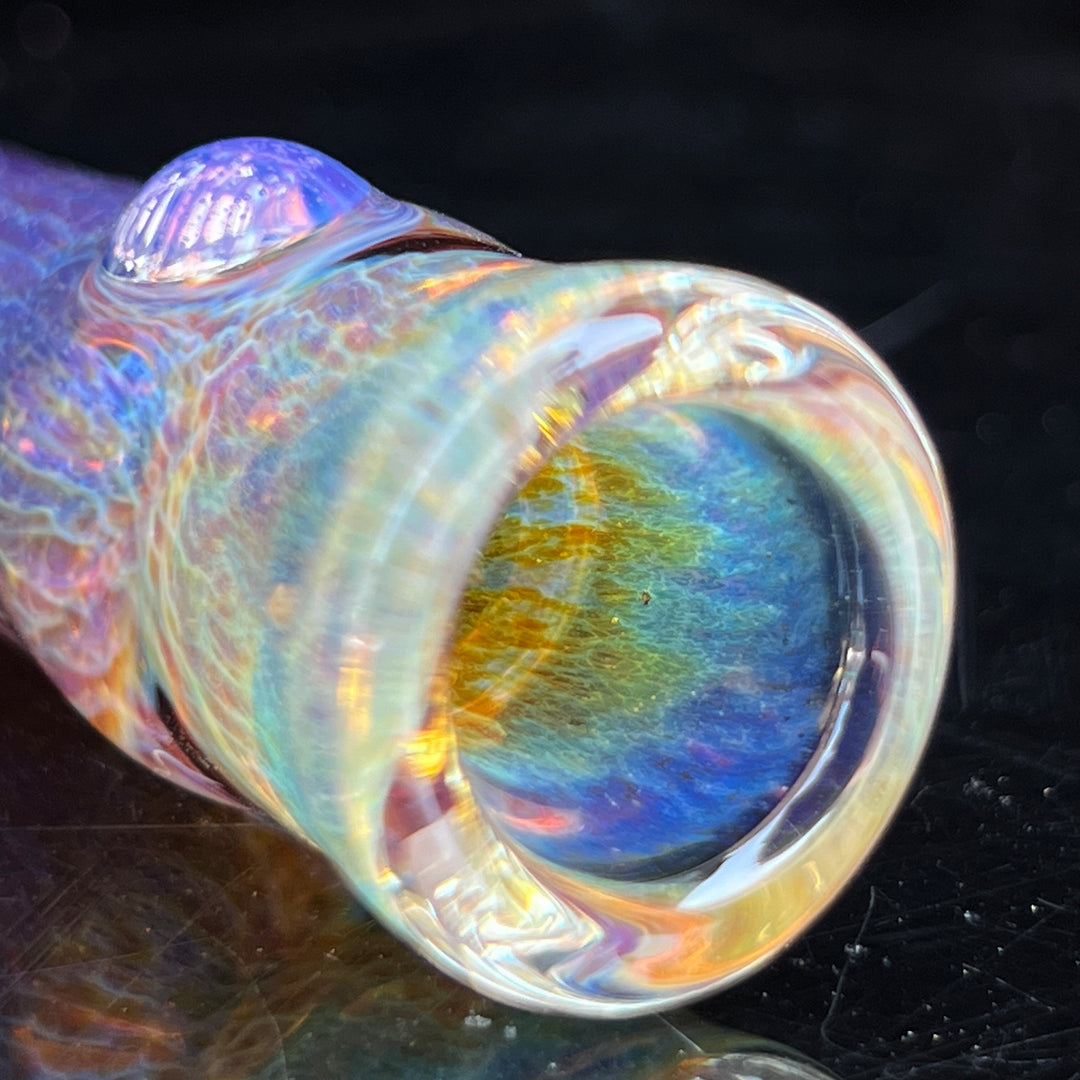 Thick Purple Chillum Glass Pipe Chuck Glass   