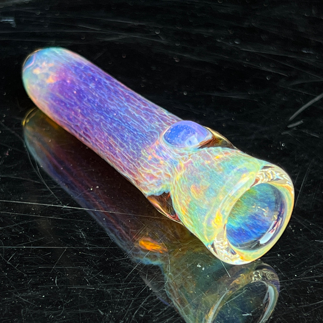 Thick Purple Chillum Glass Pipe Chuck Glass   