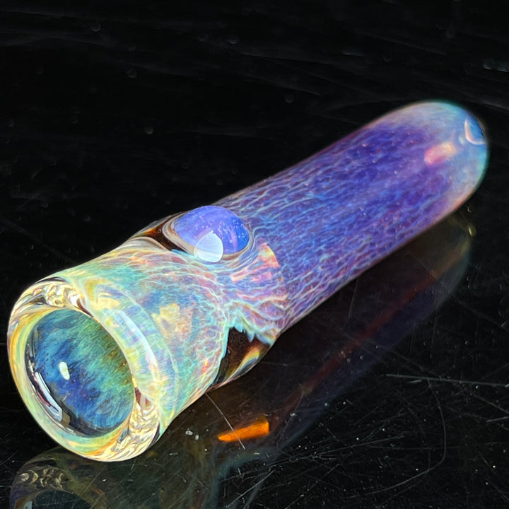 Thick Purple Chillum Glass Pipe Chuck Glass   