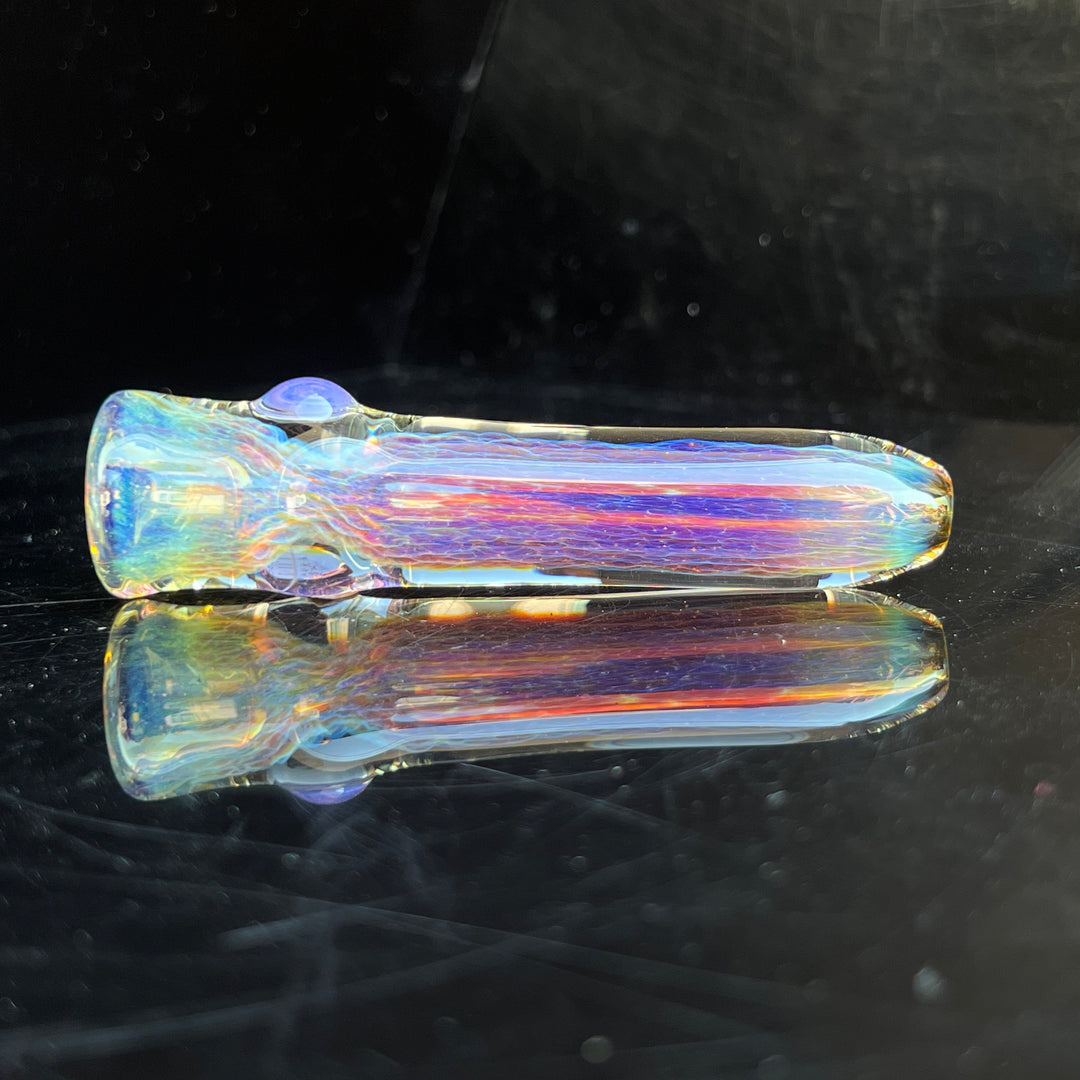 Thick Purple Chillum Glass Pipe Chuck Glass   