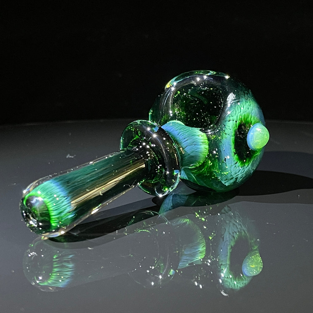 Thick Exp Green Pipe + Ryot Headcase Combo Glass Pipe Chuck Glass