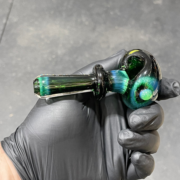 Thick Exp Green Pipe + Ryot Headcase Combo Glass Pipe Chuck Glass