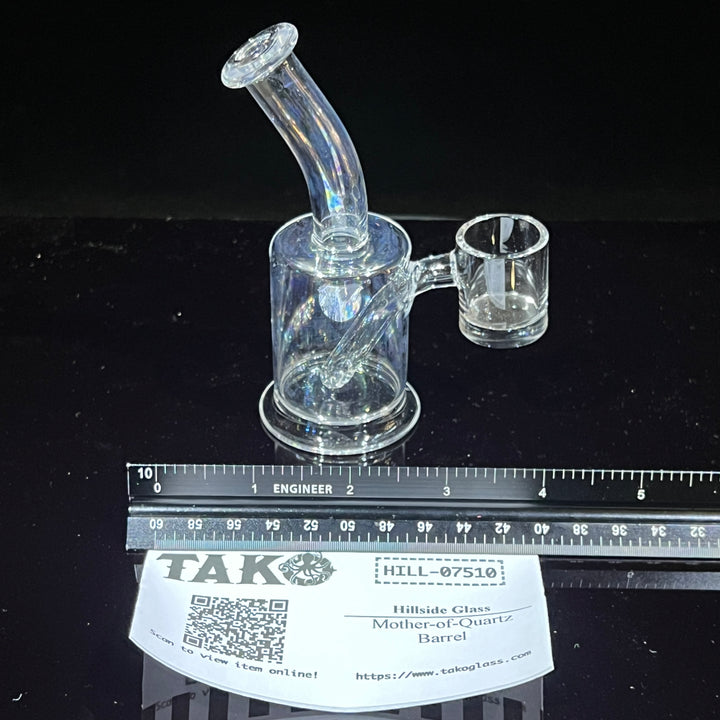 Mother-of-Quartz Barrel Glass Pipe Hillside Glass