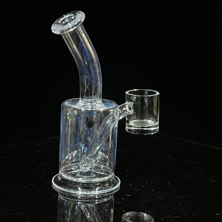 Mother-of-Quartz Barrel Glass Pipe Hillside Glass