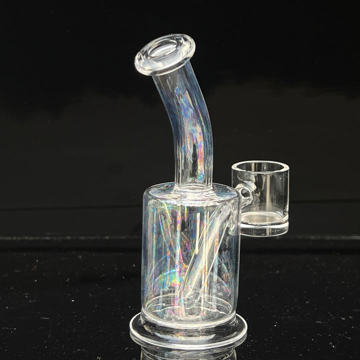 Mother-of-Quartz Barrel Glass Pipe Hillside Glass