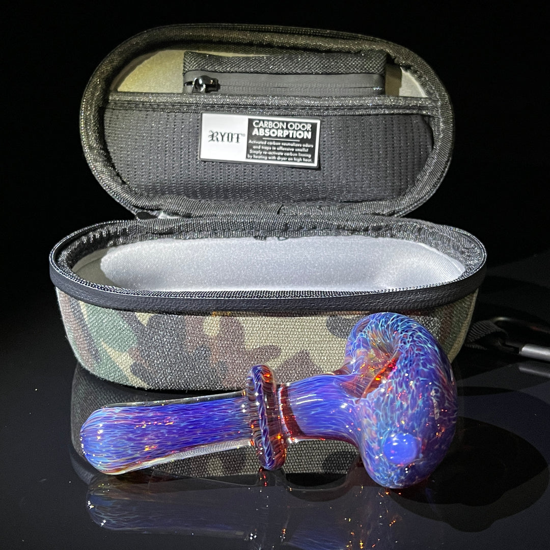 Thick Purple Pipe + Ryot HeadCase Combo Glass Pipe Chuck Glass