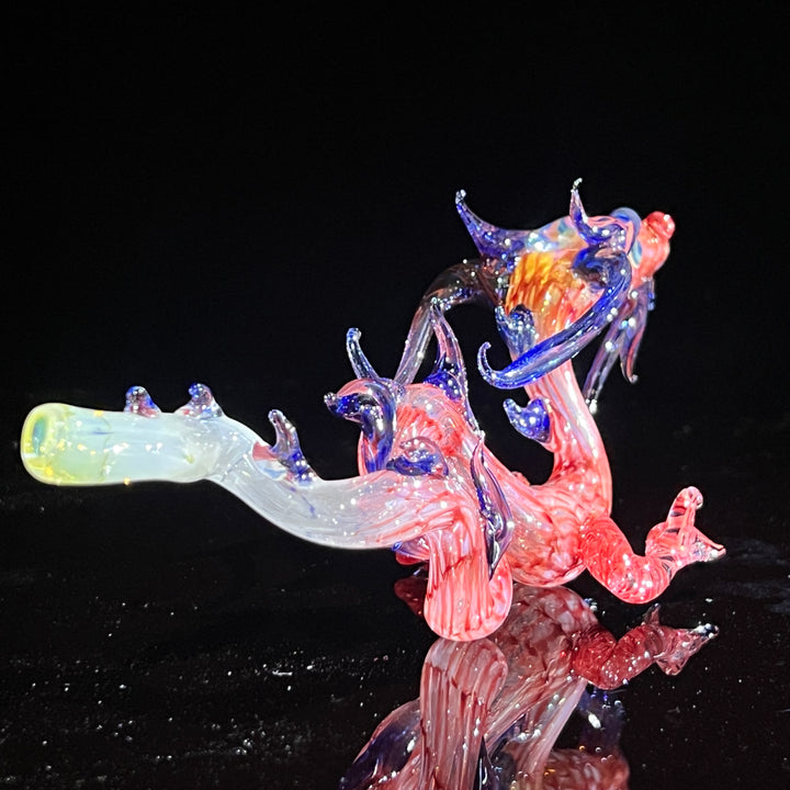 Mini Taoist Dragon Pipe Glass Pipe Fereyel Fiore Glass