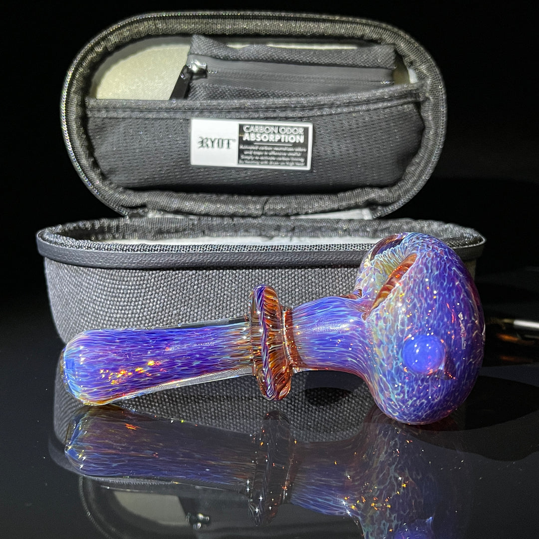 Thick Purple Pipe + Ryot HeadCase Combo Glass Pipe Chuck Glass