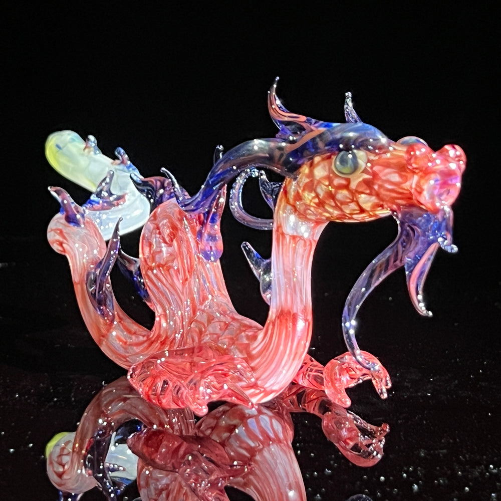 Mini Taoist Dragon Pipe Glass Pipe Fereyel Fiore Glass