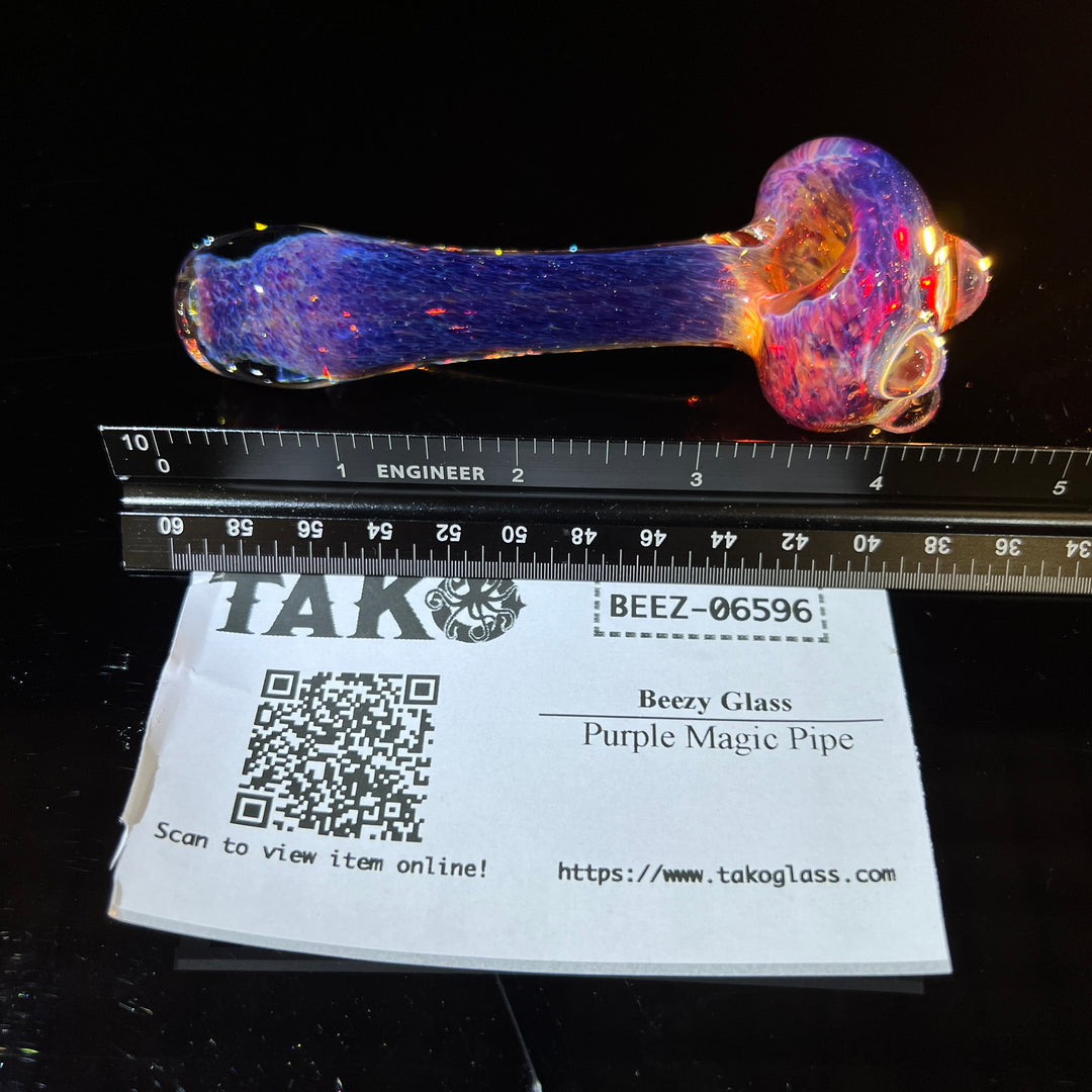 Purple Magic Pipe Glass Pipe Beezy Glass   