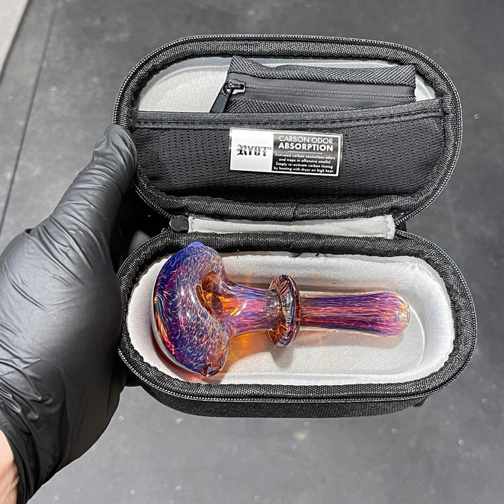 Thick Purple Pipe + Ryot HeadCase Combo Glass Pipe Chuck Glass