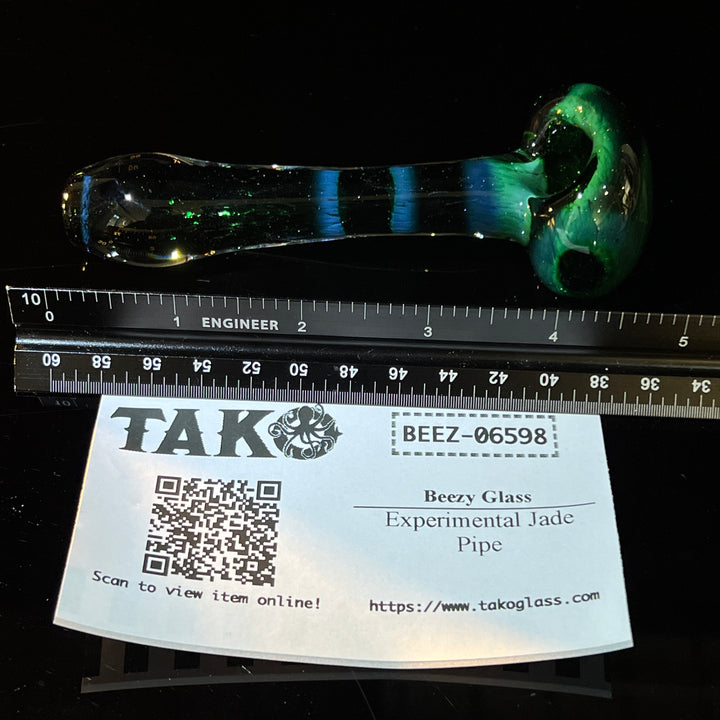 Experimental Jade Pipe Glass Pipe Beezy Glass   