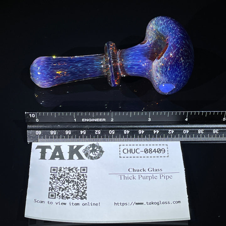 Thick Purple Pipe + Ryot Headcase Combo Glass Pipe Chuck Glass