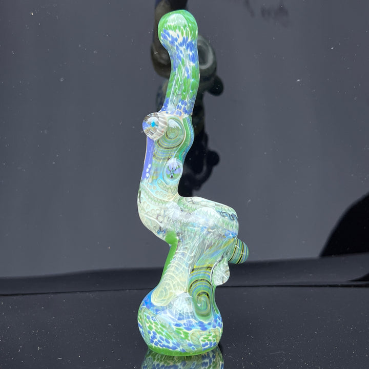 Glass Berry Cupcake Sherlock Bubbler Glass Pipe Glass Berry Cupcake   