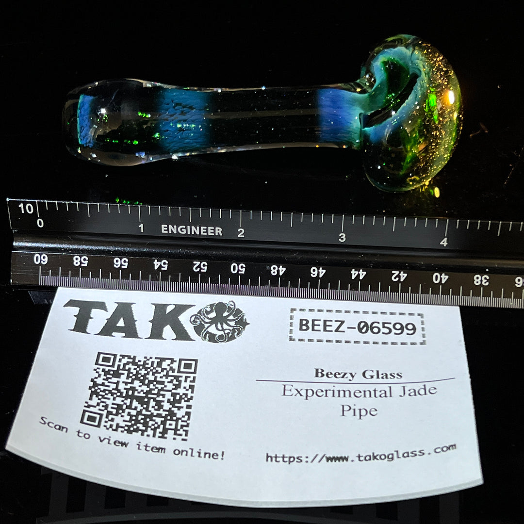 Experimental Jade Pipe Glass Pipe Beezy Glass   