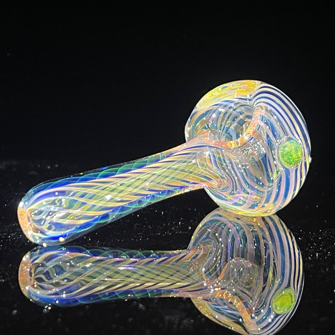 Thick Fume Pipe Green Slyme Marble Glass Pipe Chuck Glass