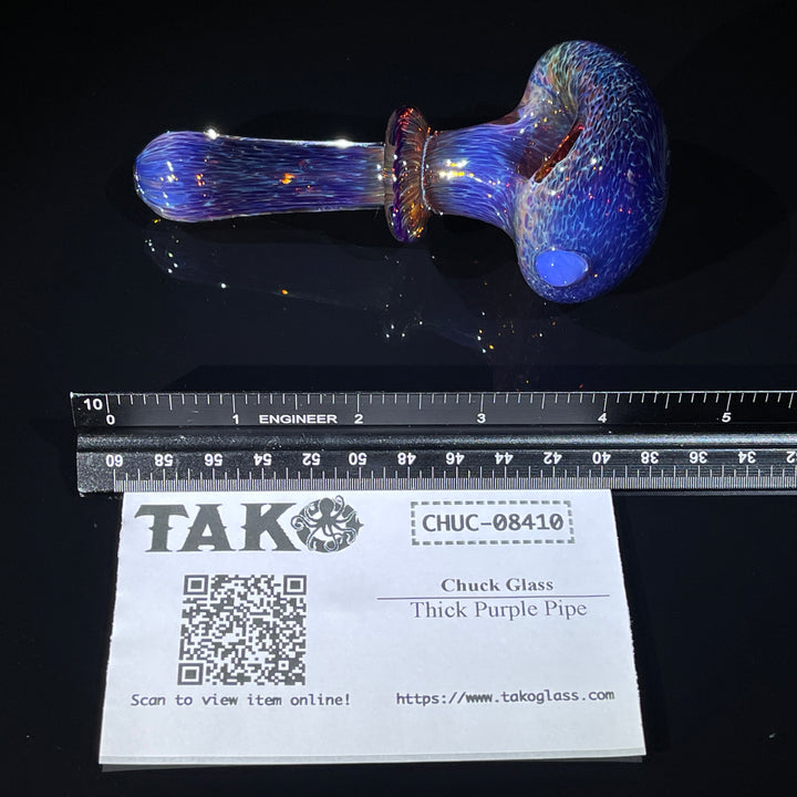 Thick Purple Pipe + Ryot Headcase Combo Glass Pipe Chuck Glass