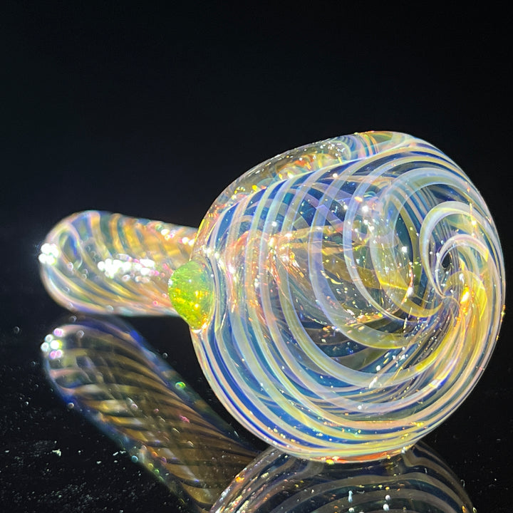 Thick Fume Pipe Green Slyme Marble Glass Pipe Chuck Glass