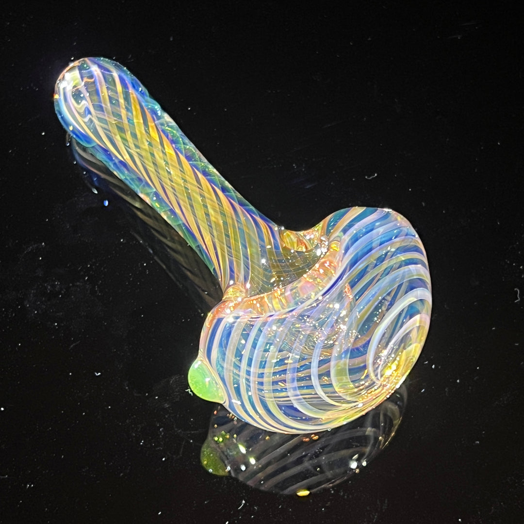 Thick Fume Pipe Green Slyme Marble Glass Pipe Chuck Glass