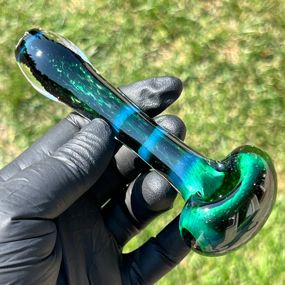 Experimental Jade Pipe Glass Pipe Beezy Glass   