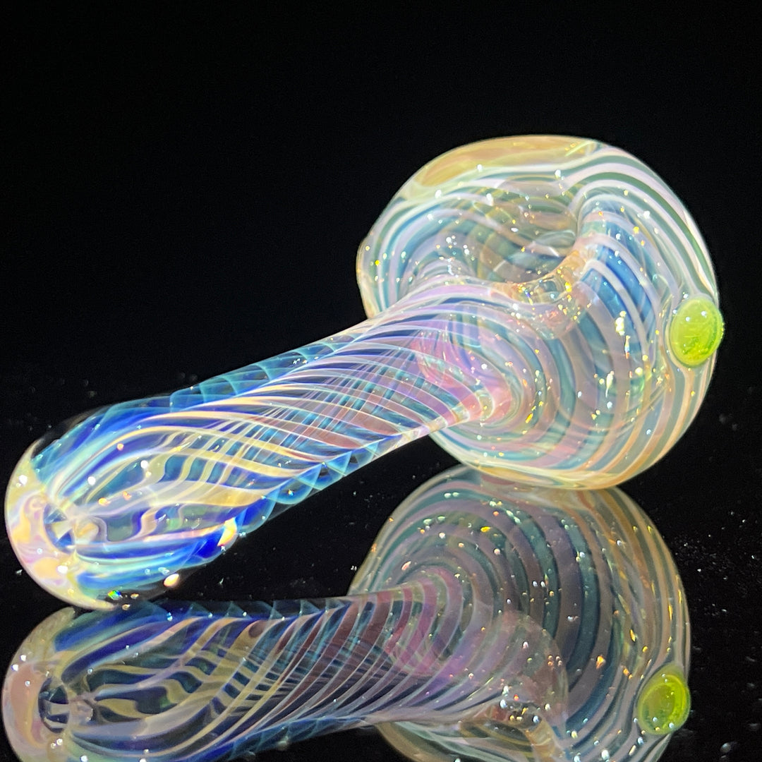 Thick Fume Pipe Green Slyme Marble Glass Pipe Chuck Glass