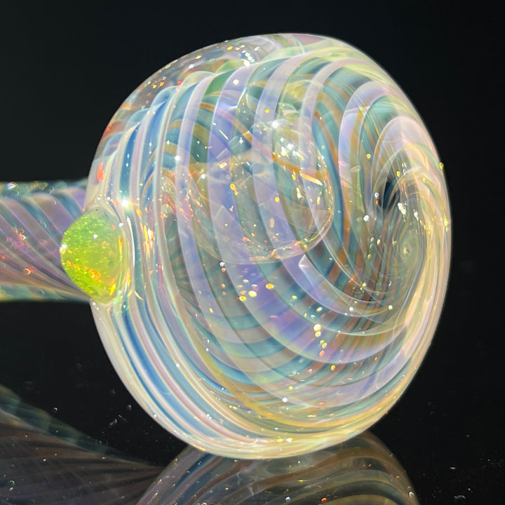 Thick Fume Pipe Green Slyme Marble Glass Pipe Chuck Glass