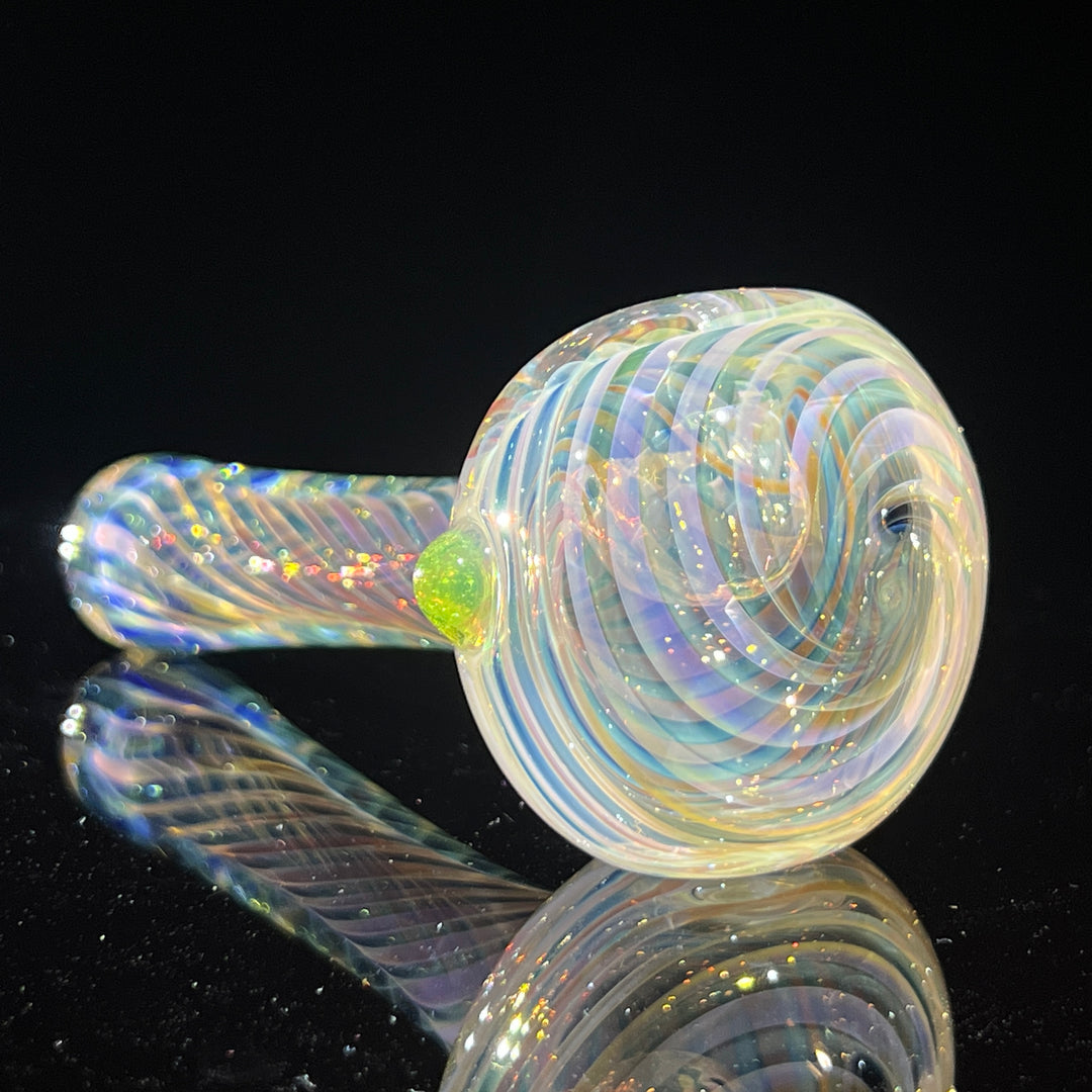 Thick Fume Pipe Green Slyme Marble Glass Pipe Chuck Glass