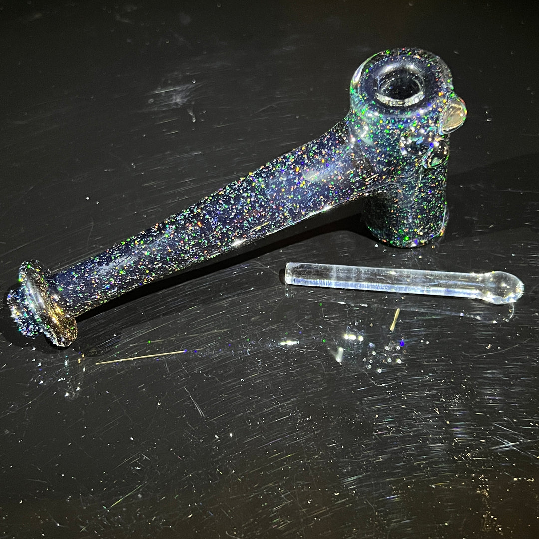 Midnight Sky Crushed Opal Hash Hammer Glass Pipe KOP Glass   