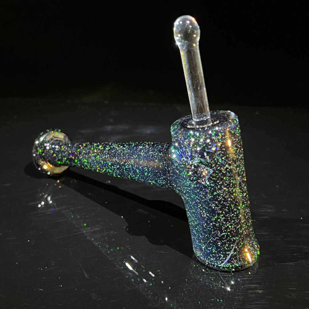 Midnight Sky Crushed Opal Hash Hammer Glass Pipe KOP Glass   