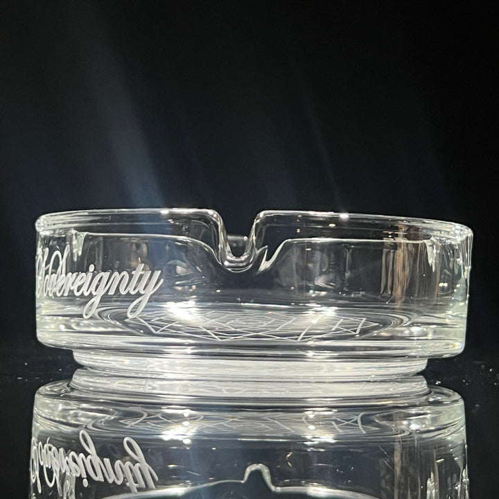 Sovereignty Glass Ashtray with Pattern Accessory Sovereignty Glass