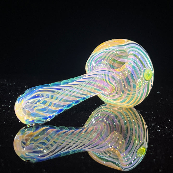 Thick Fume Pipe Green Slyme Marble Glass Pipe Chuck Glass