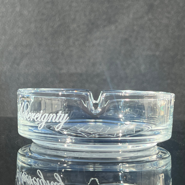 Sovereignty Glass Ashtray with Pattern Accessory Sovereignty Glass