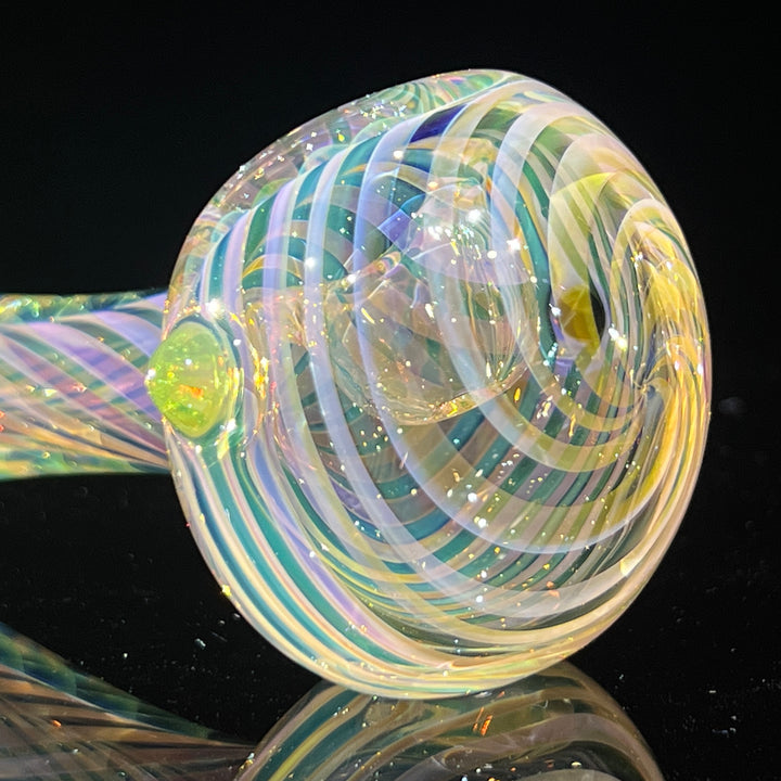 Thick Fume Pipe Green Slyme Marble Glass Pipe Chuck Glass