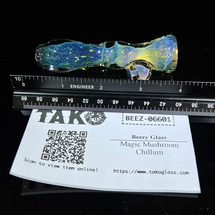 Magic Mushroom Chillum Glass Pipe Beezy Glass   