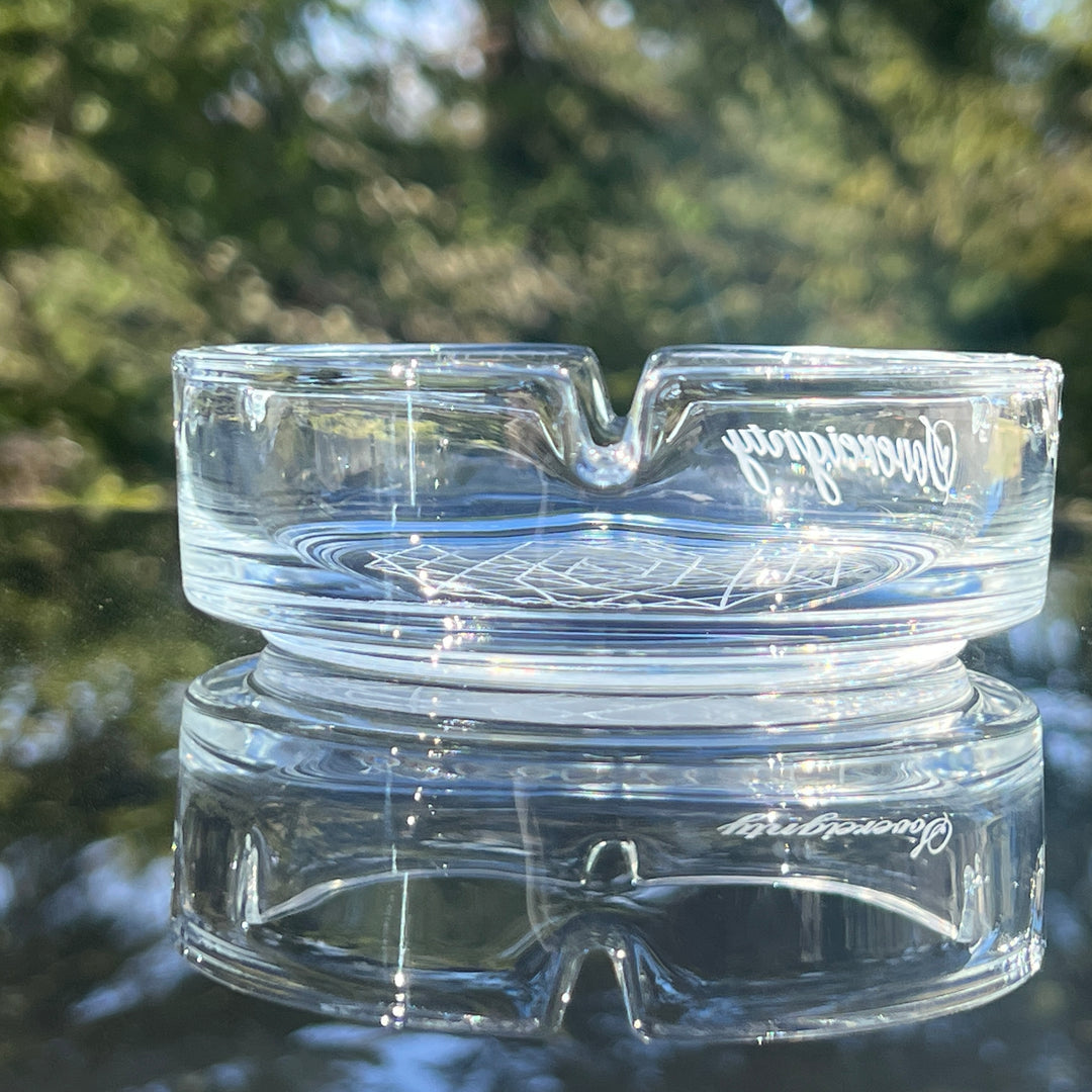 Sovereignty Glass Ashtray with Pattern Accessory Sovereignty Glass