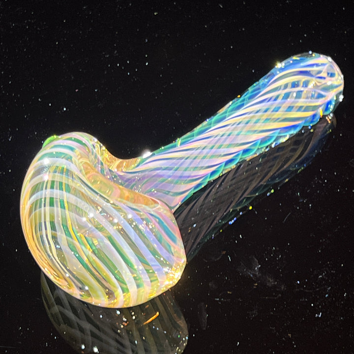 Thick Fume Pipe Green Slyme Marble Glass Pipe Chuck Glass