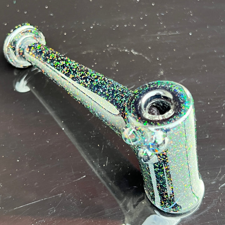 Midnight Sky Crushed Opal Hash Hammer Glass Pipe KOP Glass   