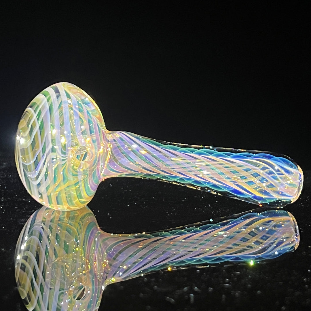 Thick Fume Pipe Green Slyme Marble Glass Pipe Chuck Glass