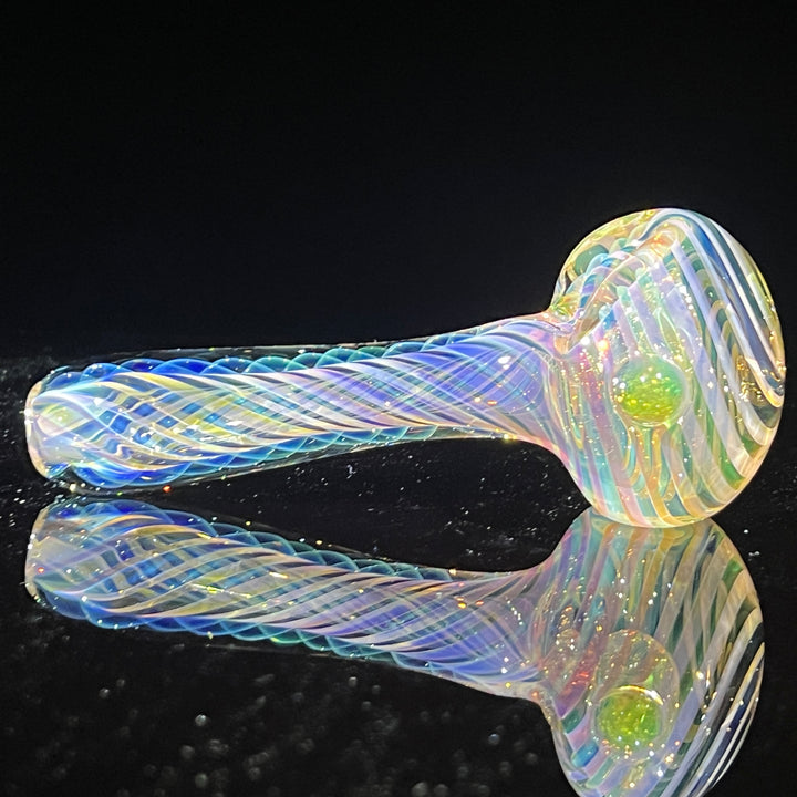 Thick Fume Pipe Green Slyme Marble Glass Pipe Chuck Glass