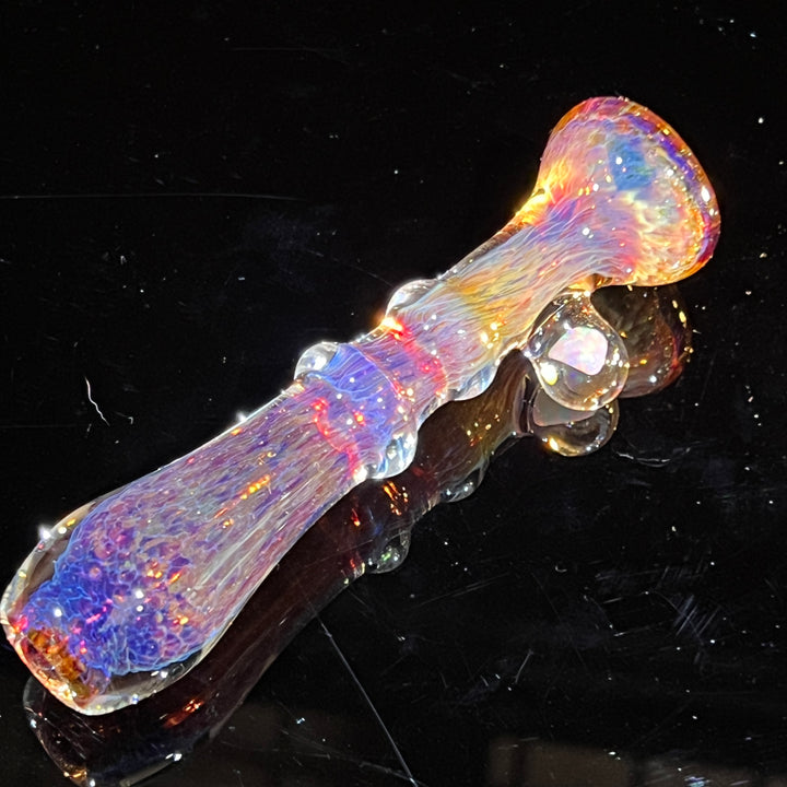 Purple Magic Opal Chillum Glass Pipe Beezy Glass   