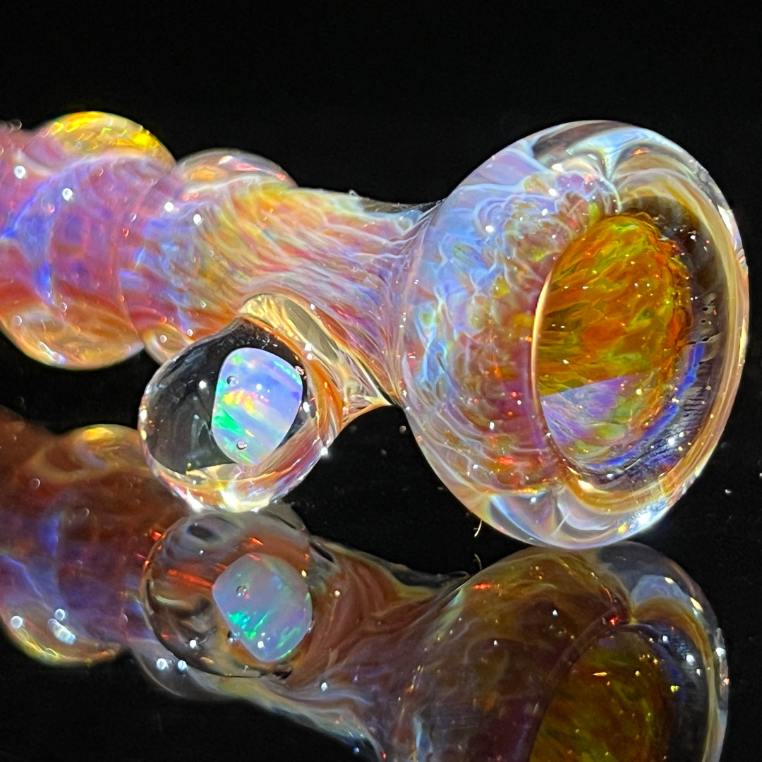 Purple Magic Opal Chillum Glass Pipe Beezy Glass   