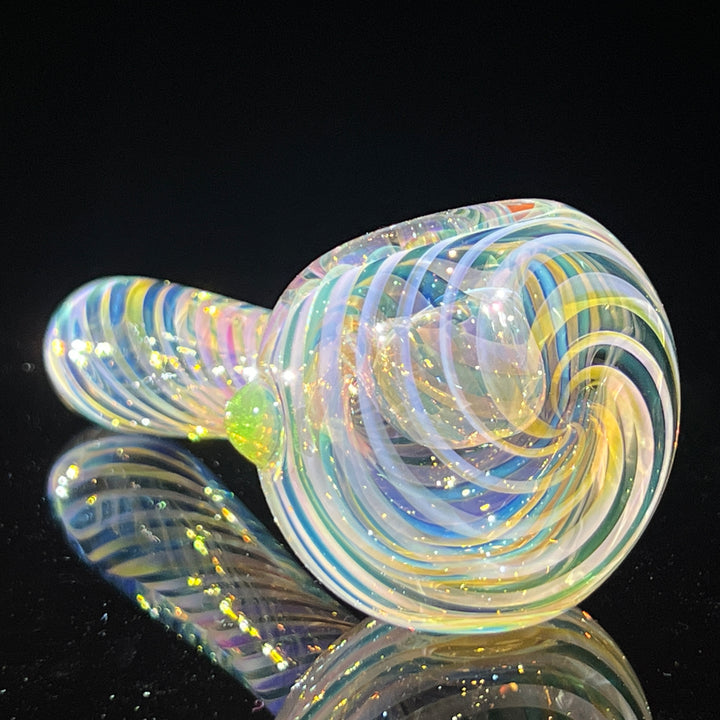 Thick Fume Pipe Green Slyme Marble Glass Pipe Chuck Glass