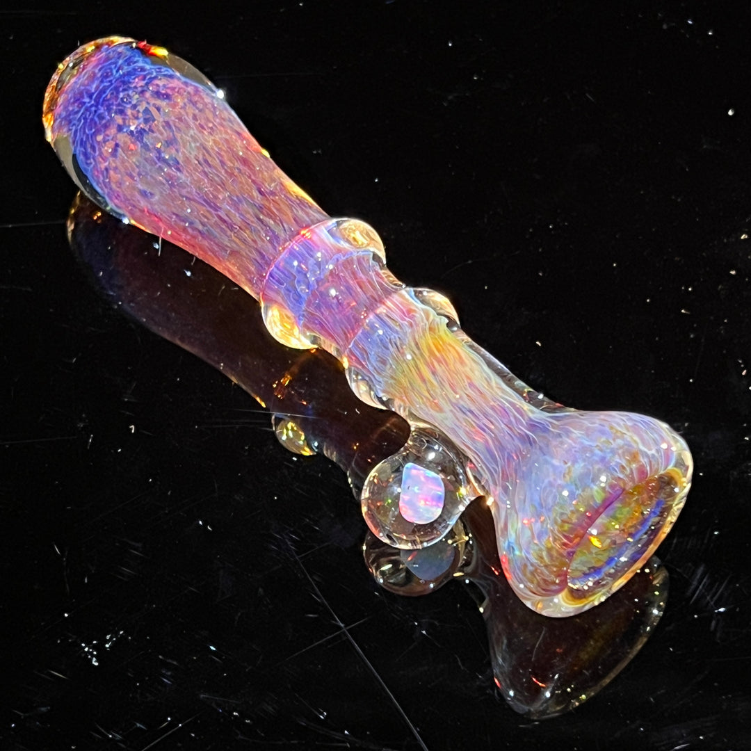 Purple Magic Opal Chillum Glass Pipe Beezy Glass   