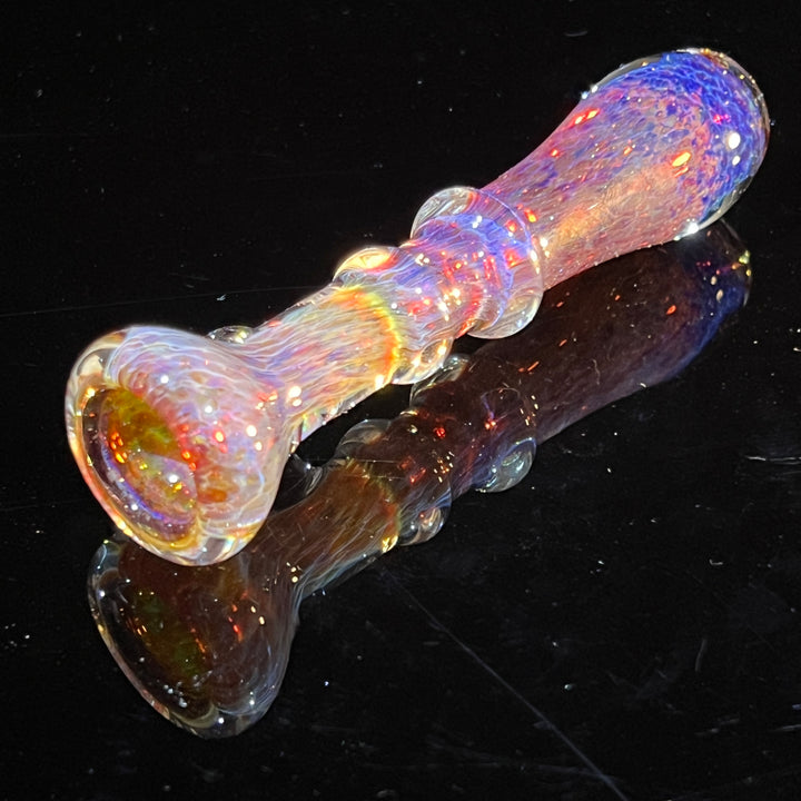 Purple Magic Opal Chillum Glass Pipe Beezy Glass   