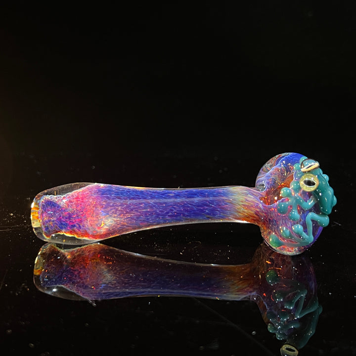 Purple Magic Frog Spoon Glass Pipe Beezy Glass   